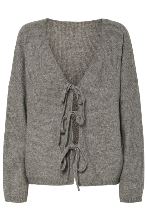 Pieces pcosa ls rev v-neck tie knit pwp bc